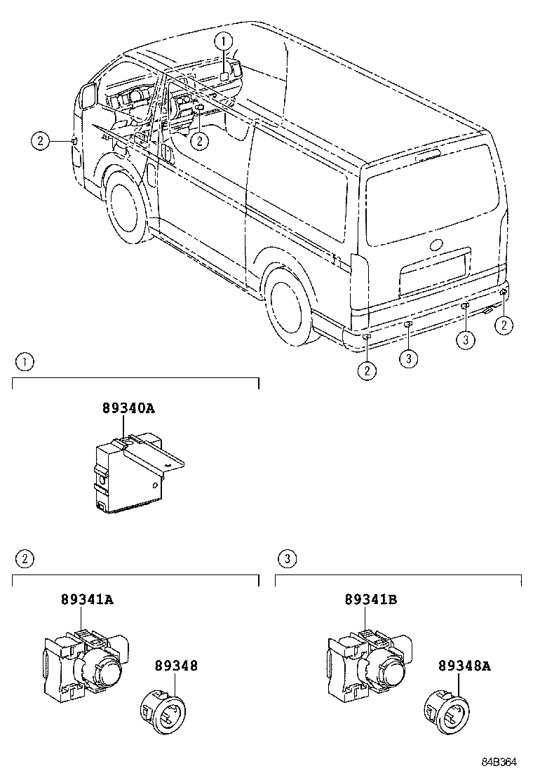 HIACE |  CLEARANCE BACK SONAR