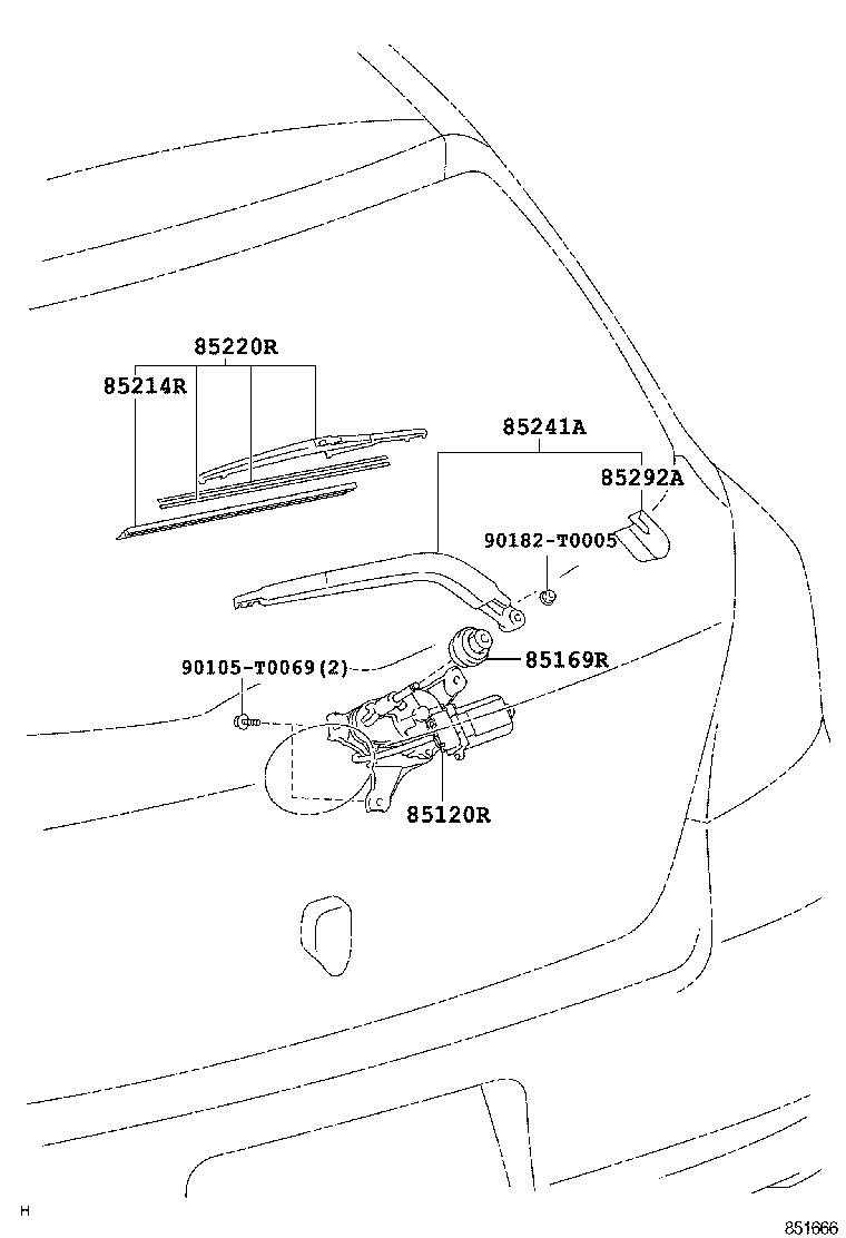  YARIS ASIA |  REAR WIPER