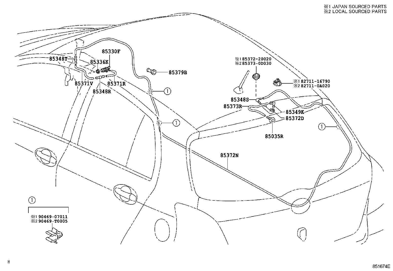  YARIS ASIA |  REAR WASHER