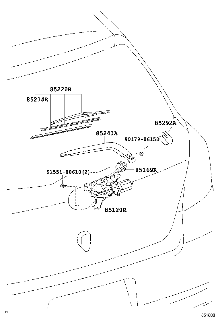  YARIS ASIA |  REAR WIPER