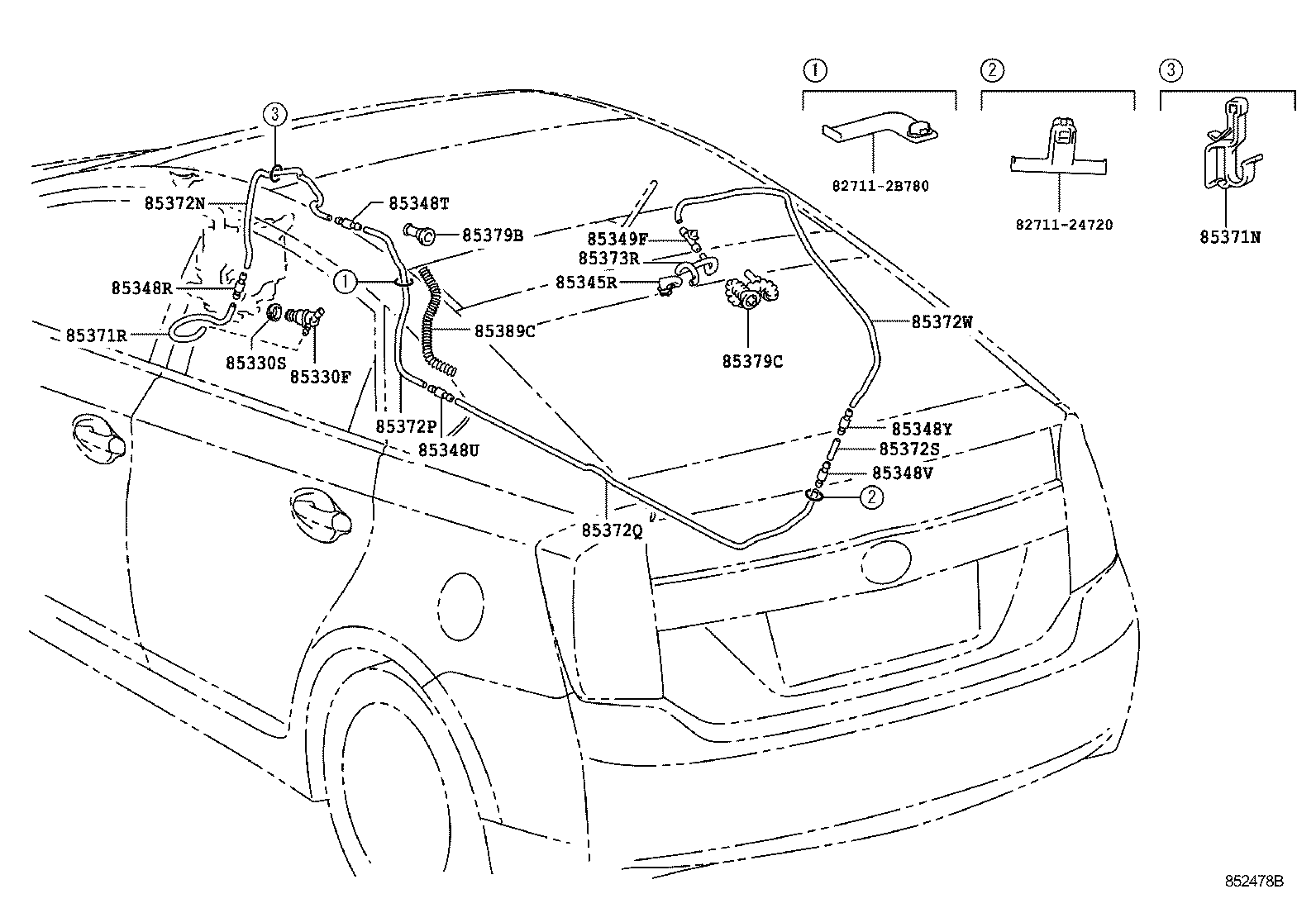  PRIUS CHINA |  REAR WASHER