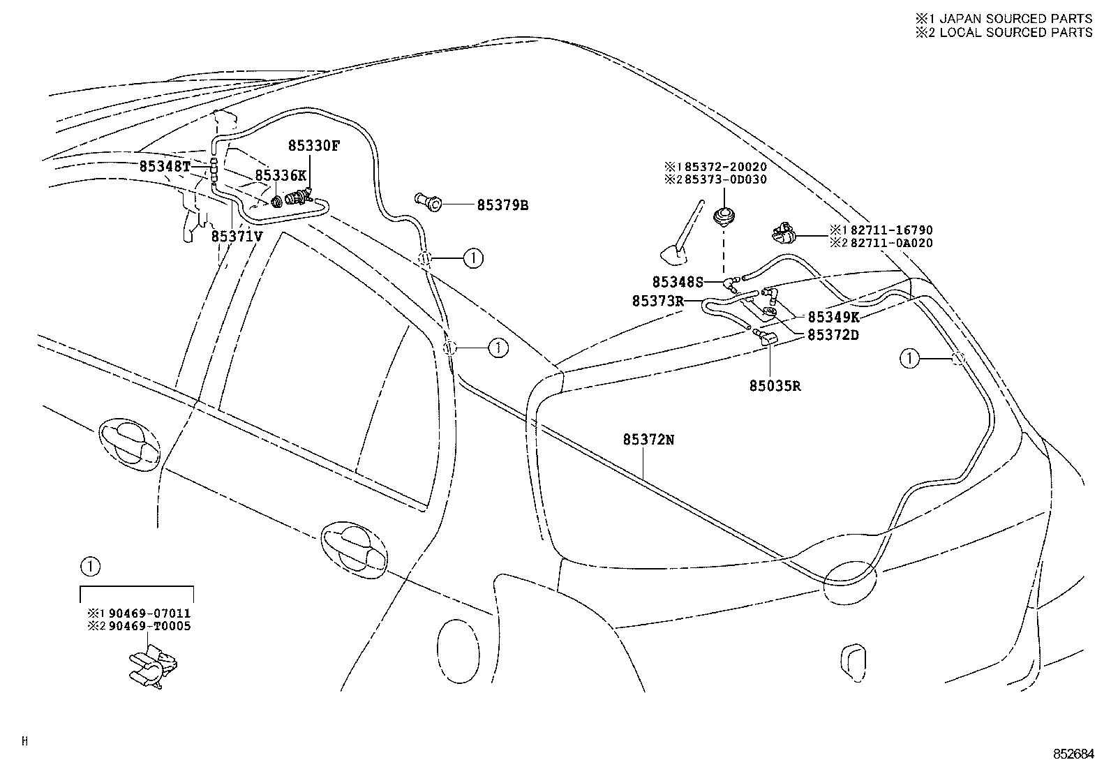  YARIS ASIA |  REAR WASHER