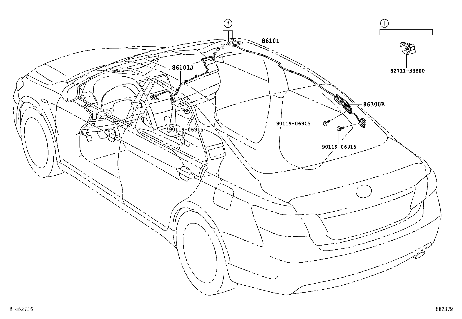  CAMRY CHINA |  ANTENNA