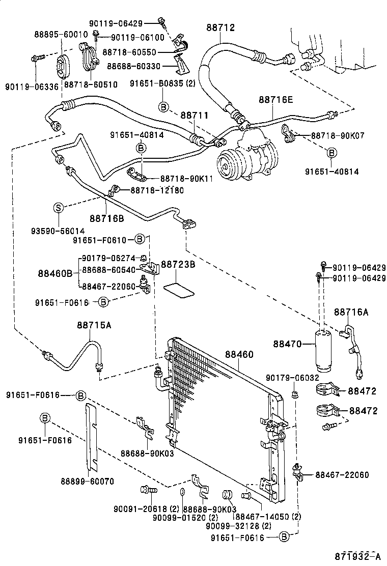  LAND CRUISER 70 |  HEATING AIR CONDITIONING COOLER PIPING