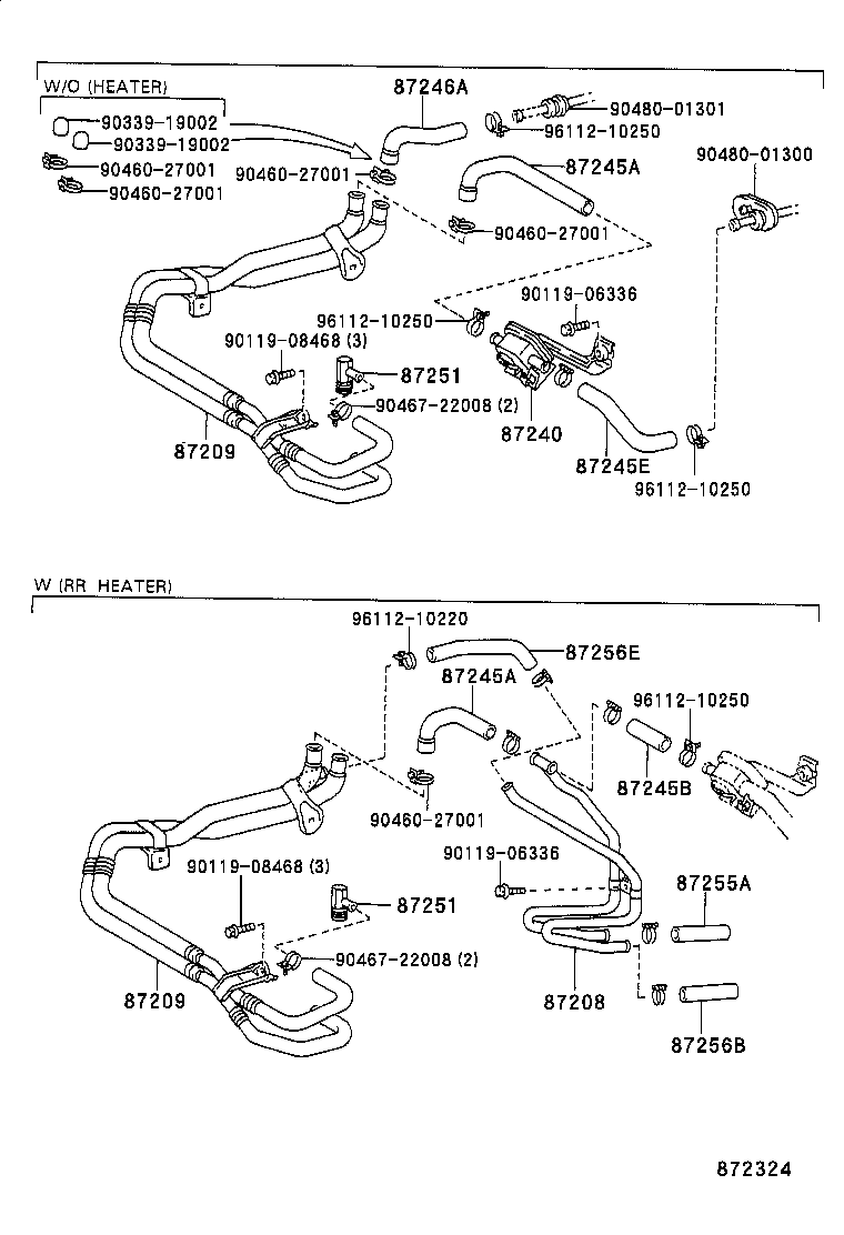  LAND CRUISER 70 |  HEATING AIR CONDITIONING WATER PIPING