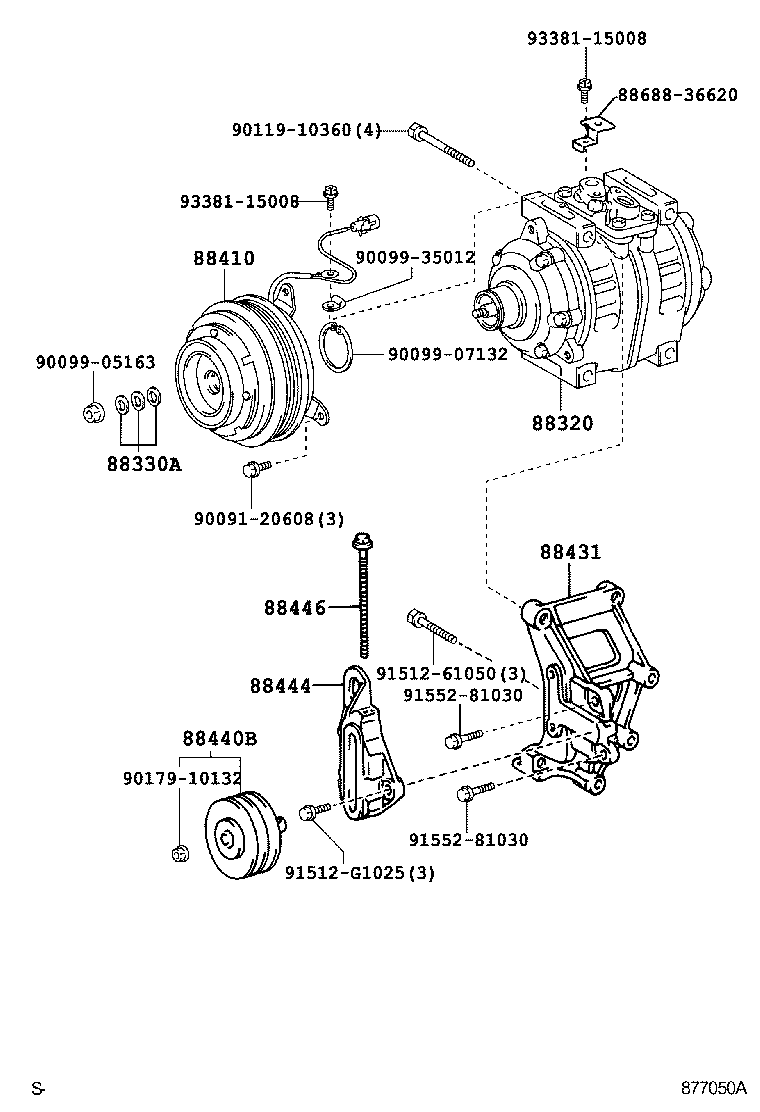  COASTER |  HEATING AIR CONDITIONING COMPRESSOR