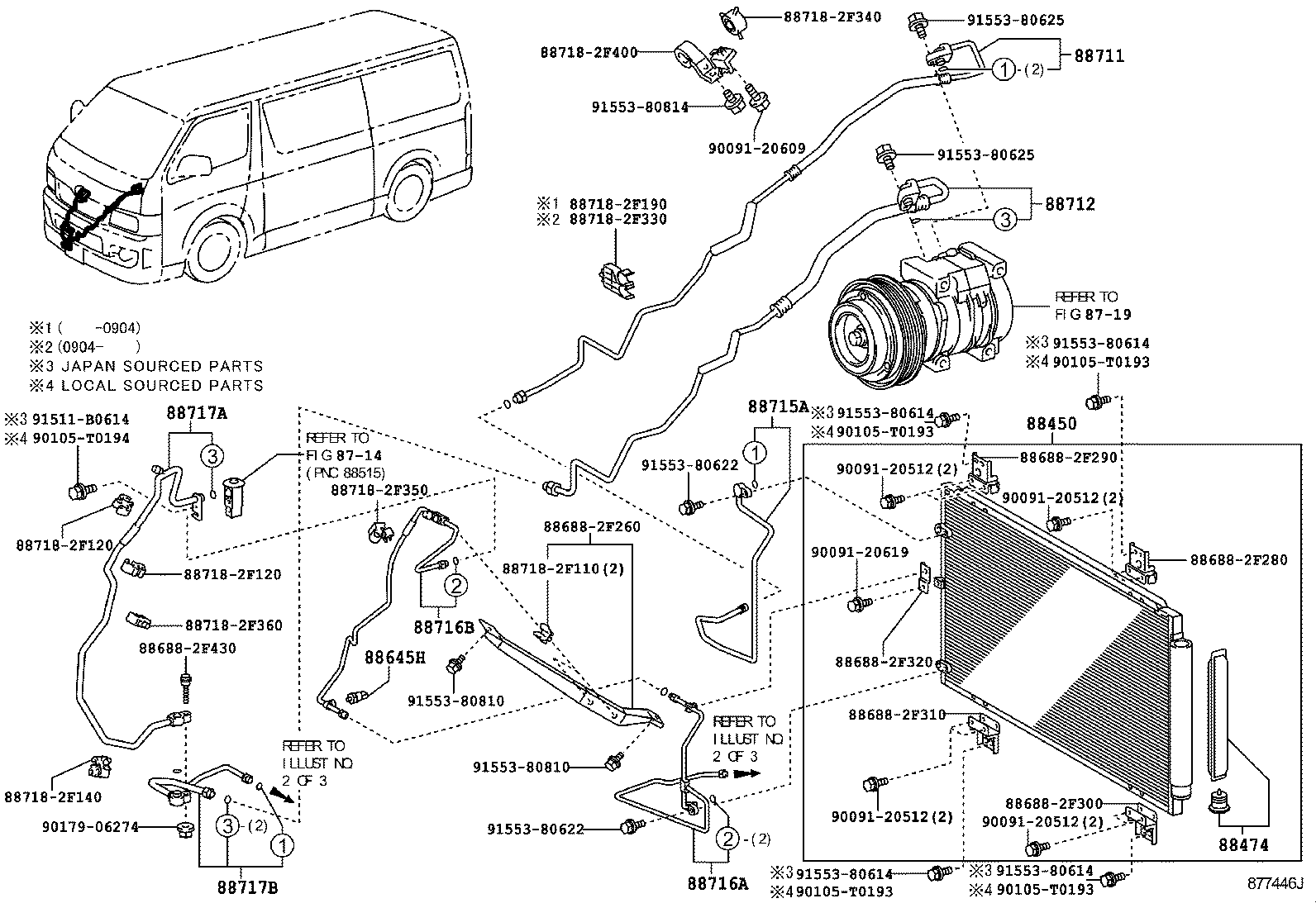  HIACE |  HEATING AIR CONDITIONING COOLER PIPING