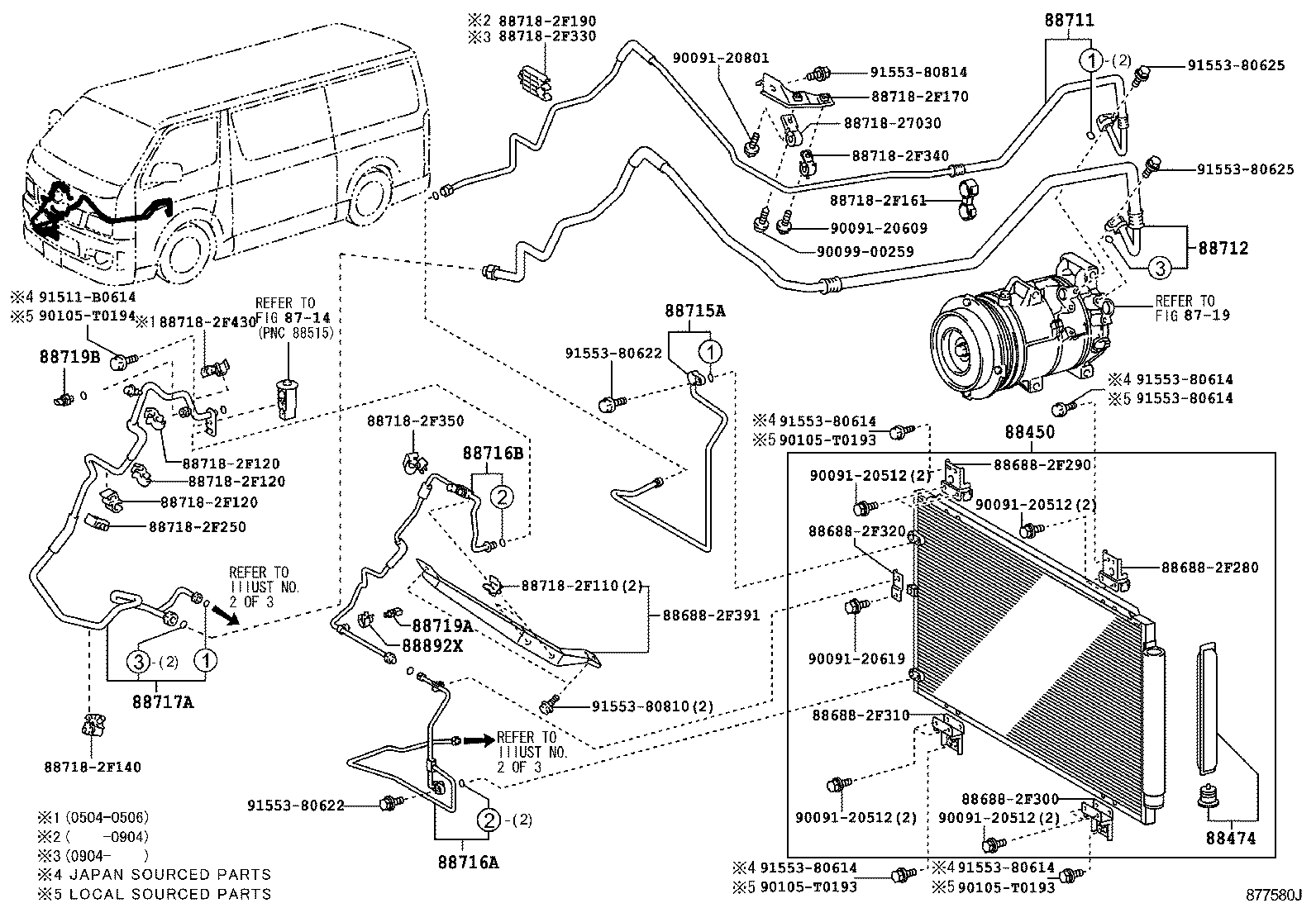  HIACE |  HEATING AIR CONDITIONING COOLER PIPING