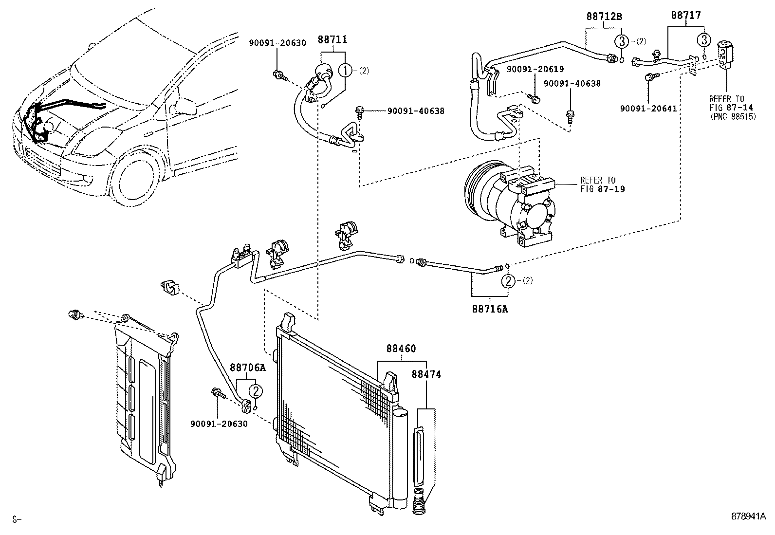  YARIS ASIA |  HEATING AIR CONDITIONING COOLER PIPING