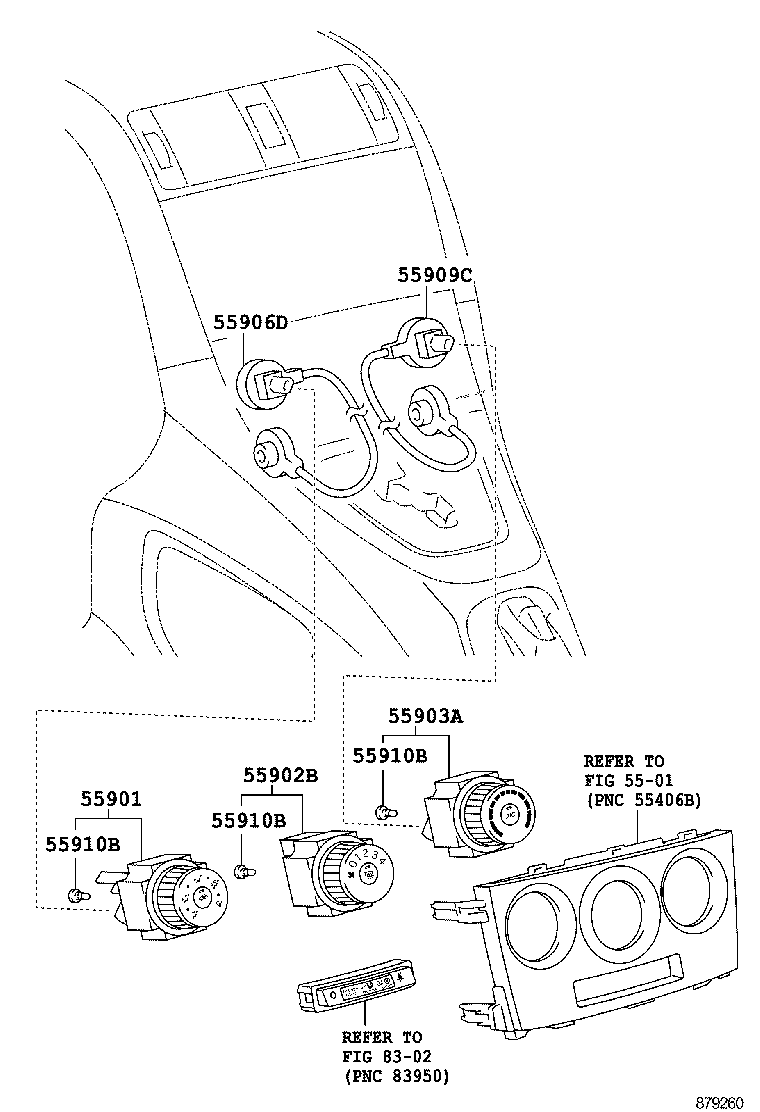 AURIS UKP |  HEATING AIR CONDITIONING CONTROL AIR DUCT