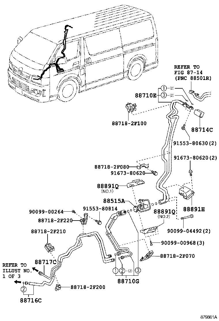  HIACE |  HEATING AIR CONDITIONING COOLER PIPING