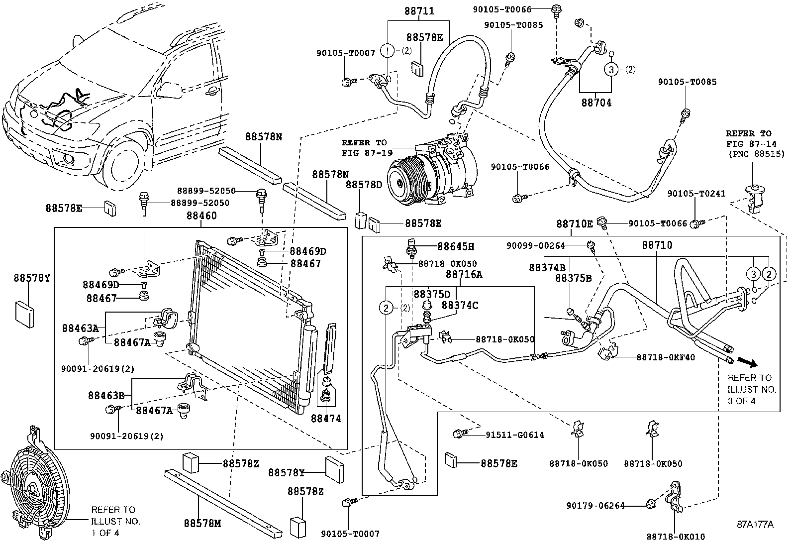  FORTUNER |  HEATING AIR CONDITIONING COOLER PIPING
