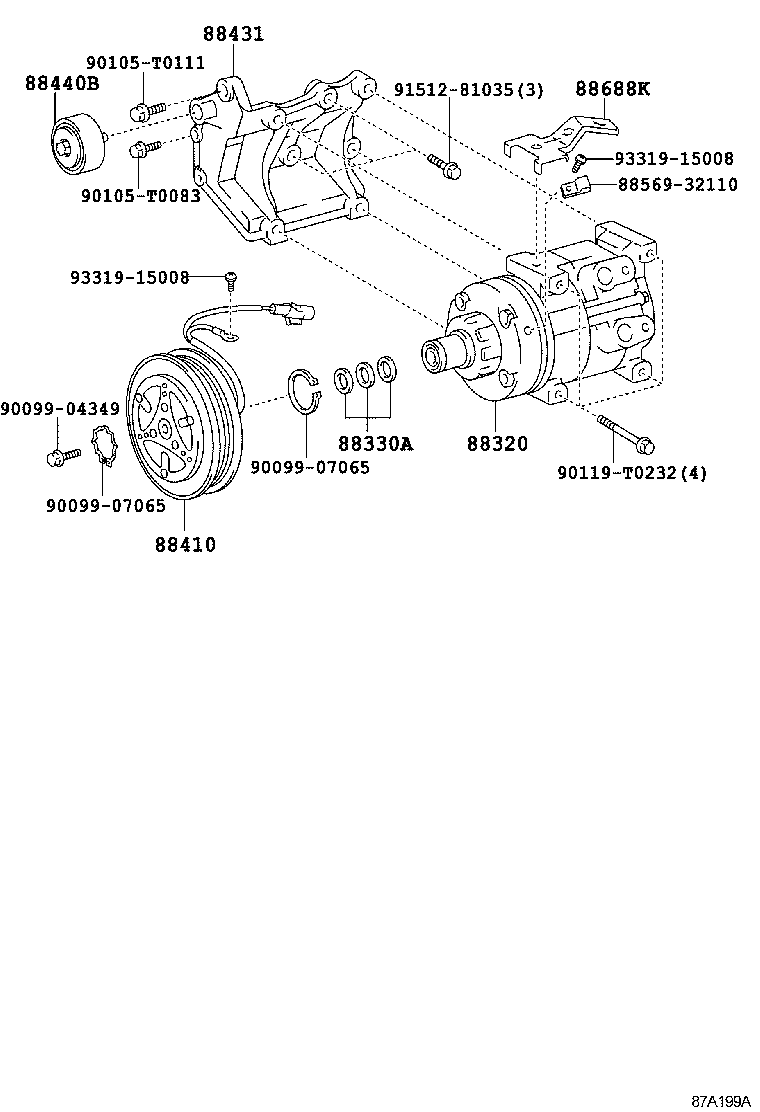  FORTUNER |  HEATING AIR CONDITIONING COMPRESSOR