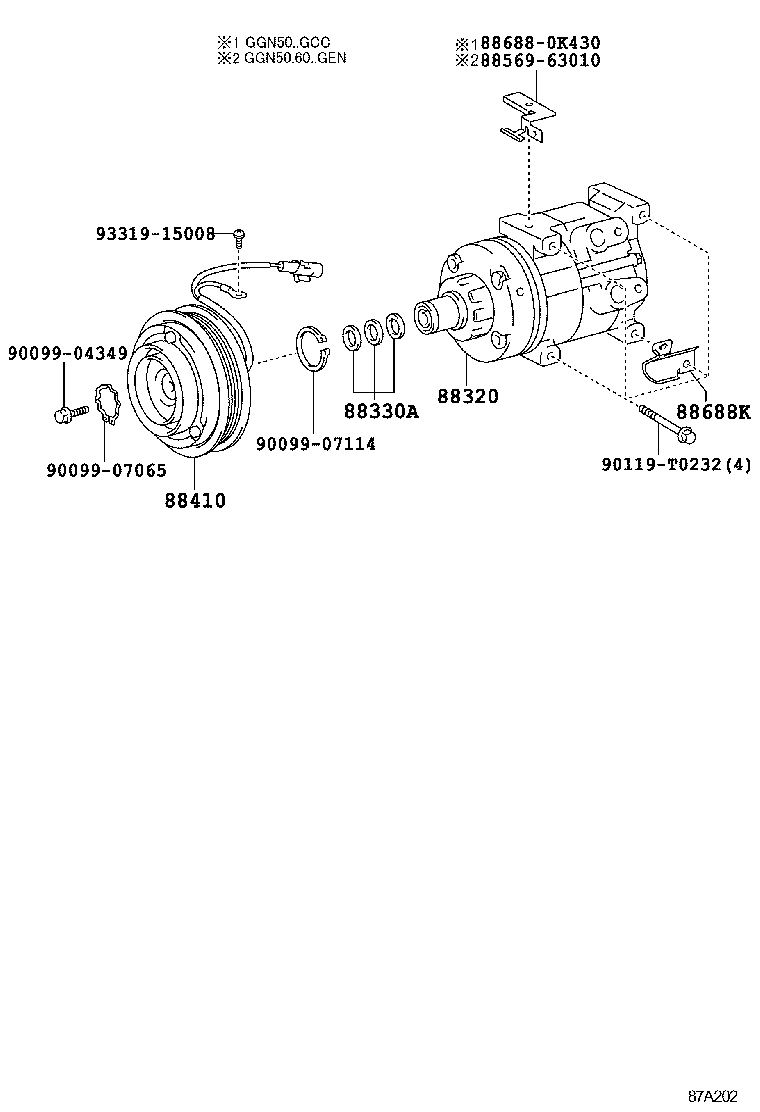 FORTUNER | HEATING AIR CONDITIONING COMPRESSOR