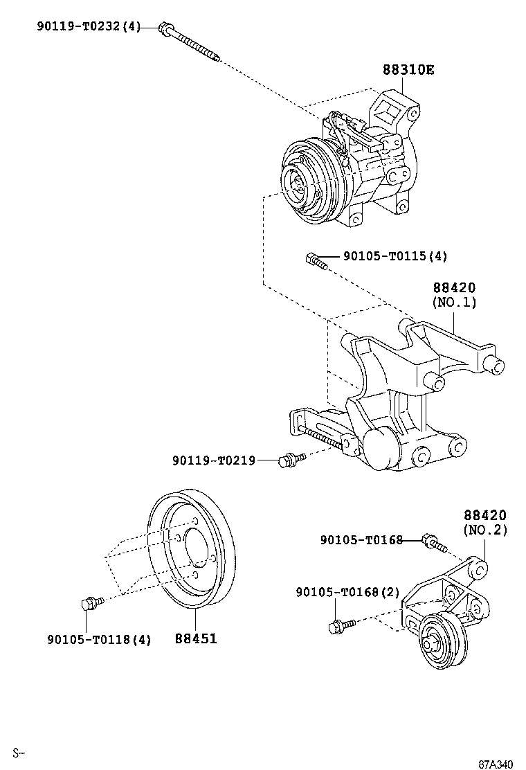  FORTUNER |  HEATING AIR CONDITIONING COMPRESSOR