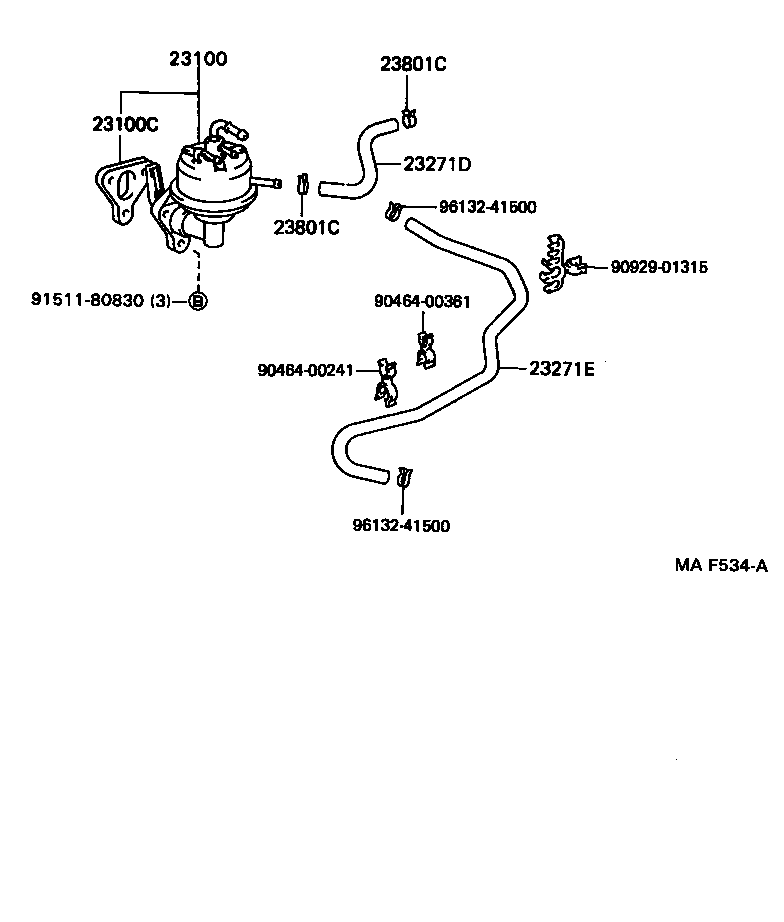  LAND CRUISER 70 |  FUEL PUMP PIPE