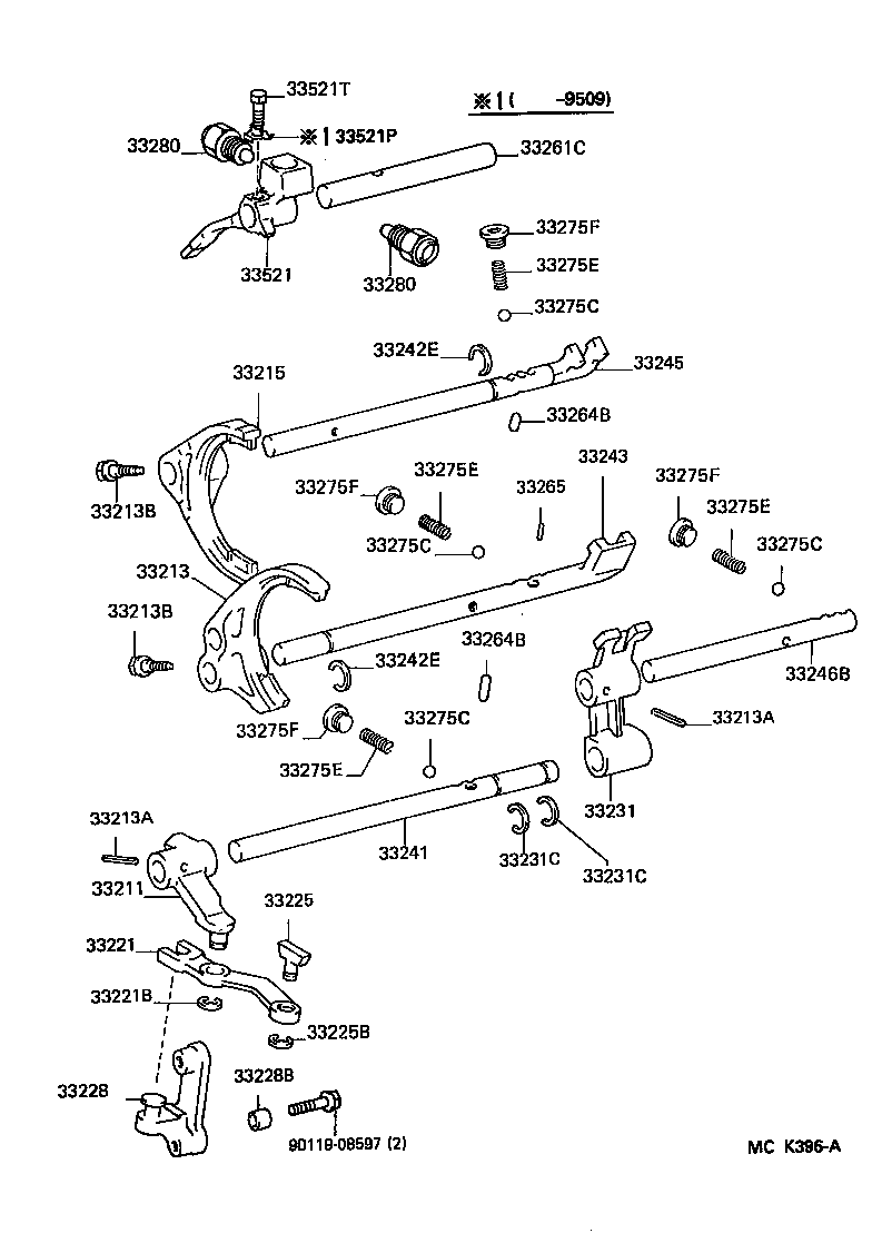 LAND CRUISER 70 | GEAR SHIFT FORK LEVER SHAFT MTM