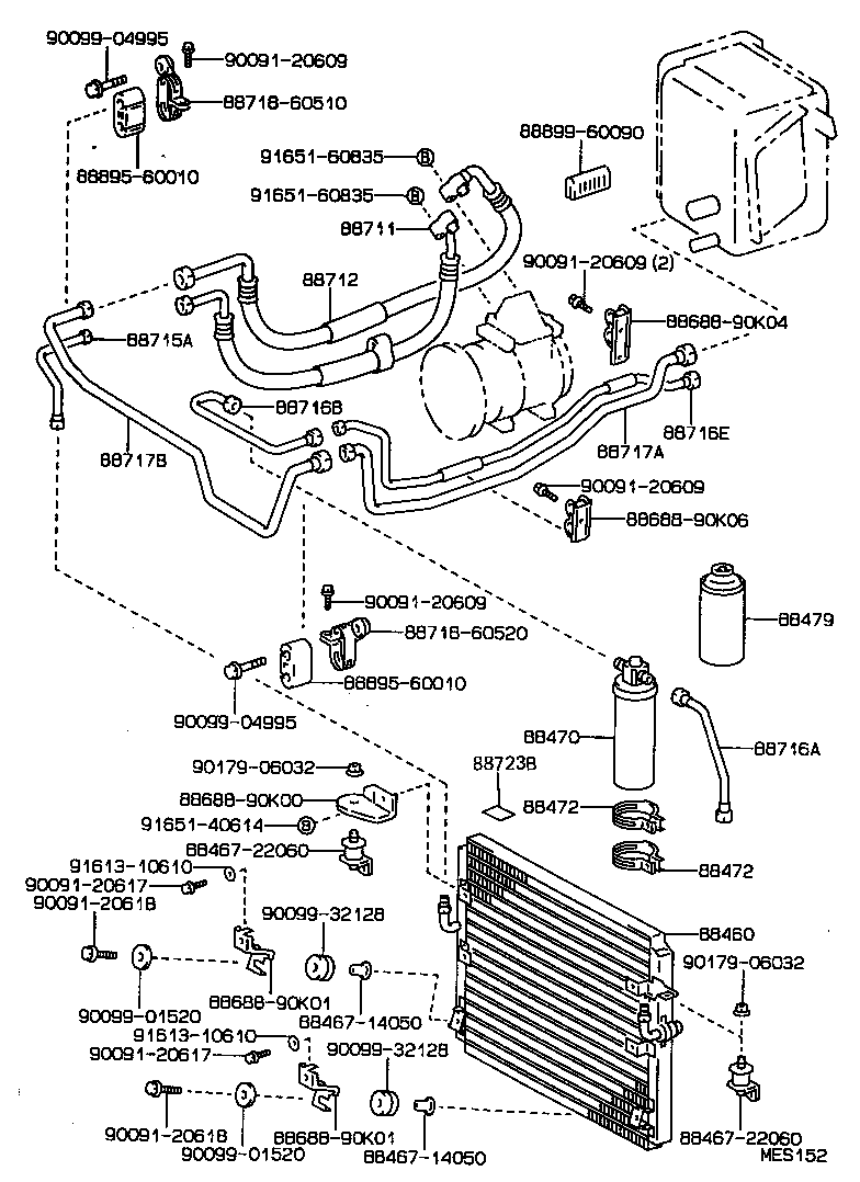  LAND CRUISER 70 |  HEATING AIR CONDITIONING COOLER PIPING