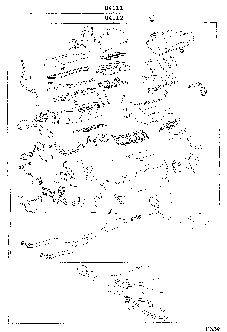  CROWN |  ENGINE OVERHAUL GASKET KIT