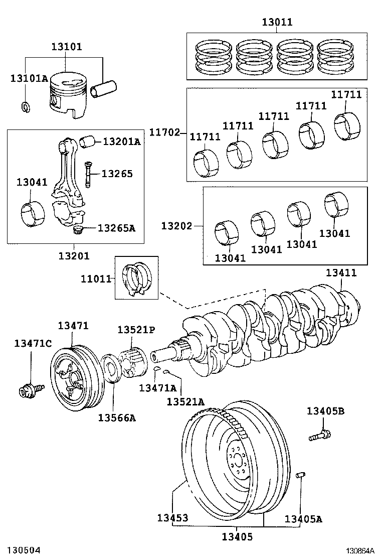  HILUX |  CRANKSHAFT PISTON