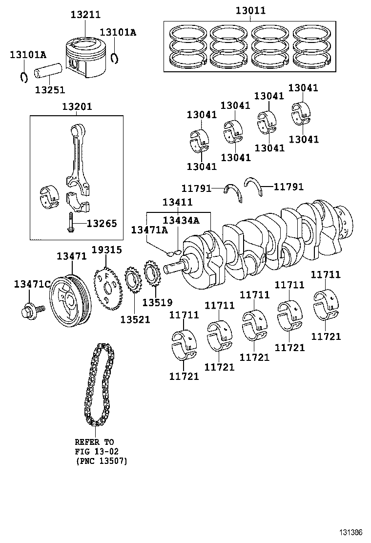  AVENSIS |  CRANKSHAFT PISTON