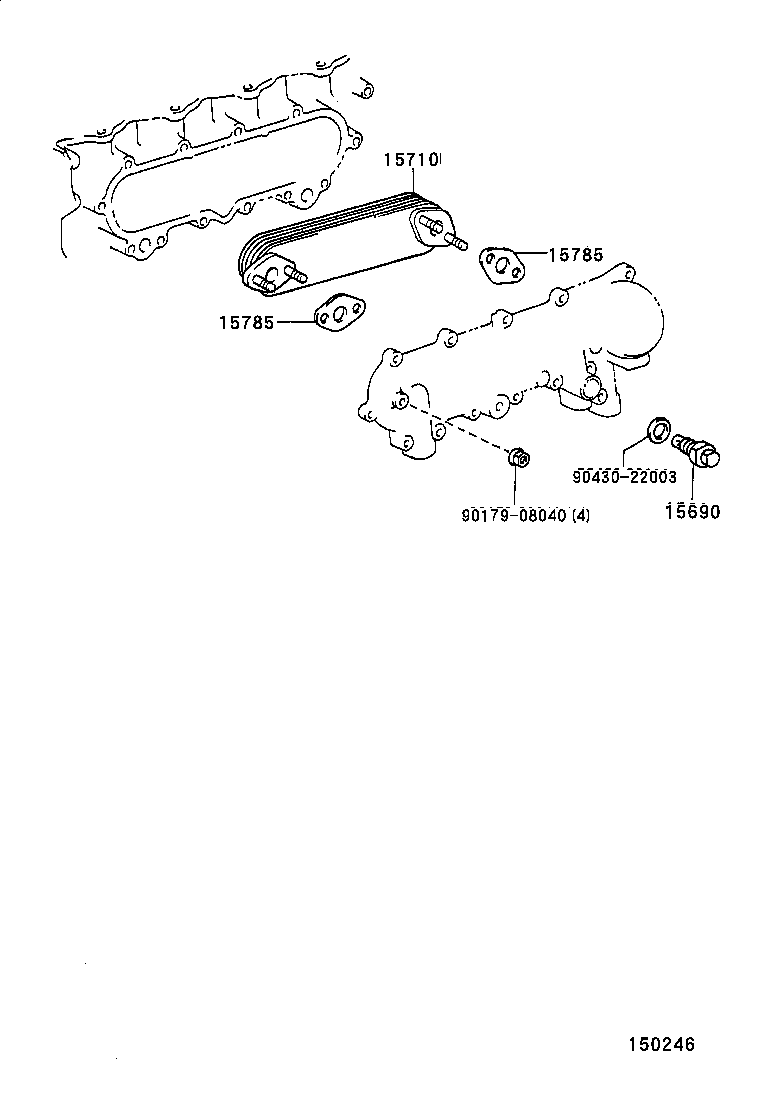  LAND CRUISER 100 105 |  ENGINE OIL COOLER