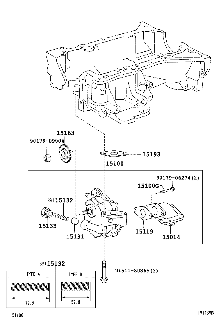  CAMRY AURION HV ARL |  ENGINE OIL PUMP