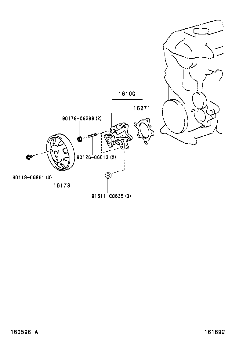  PRIUS |  WATER PUMP