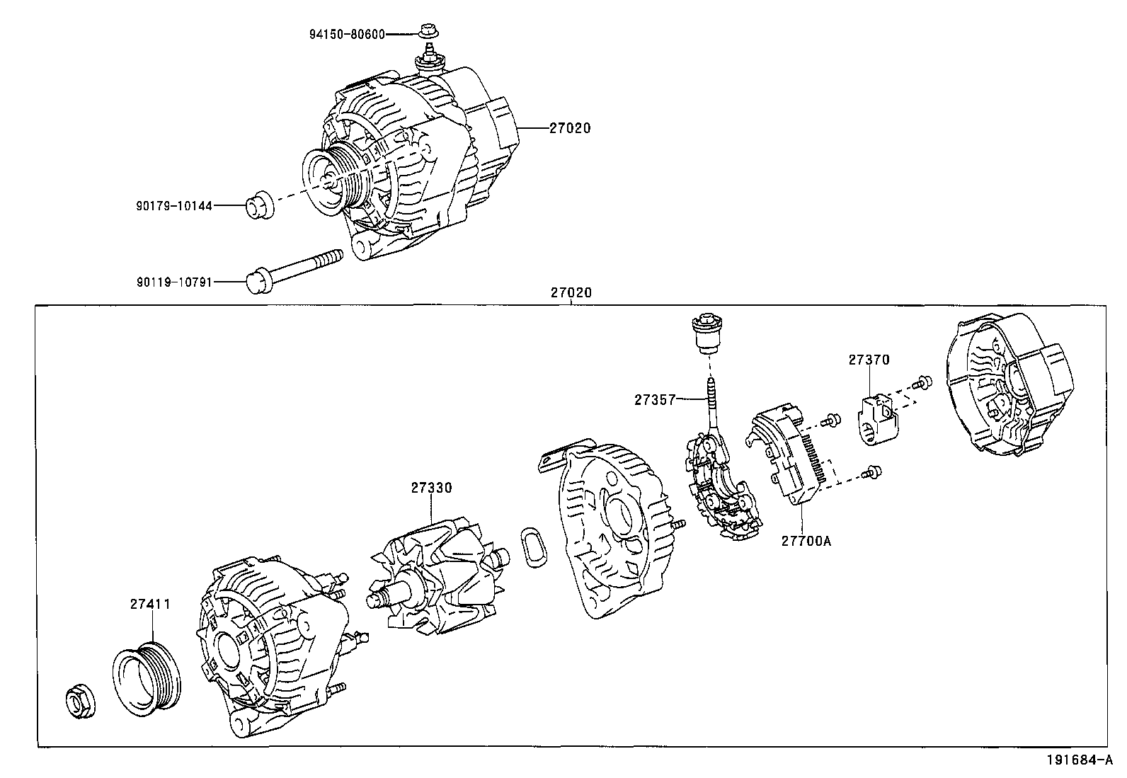  LAND CRUISER 100 105 |  ALTERNATOR