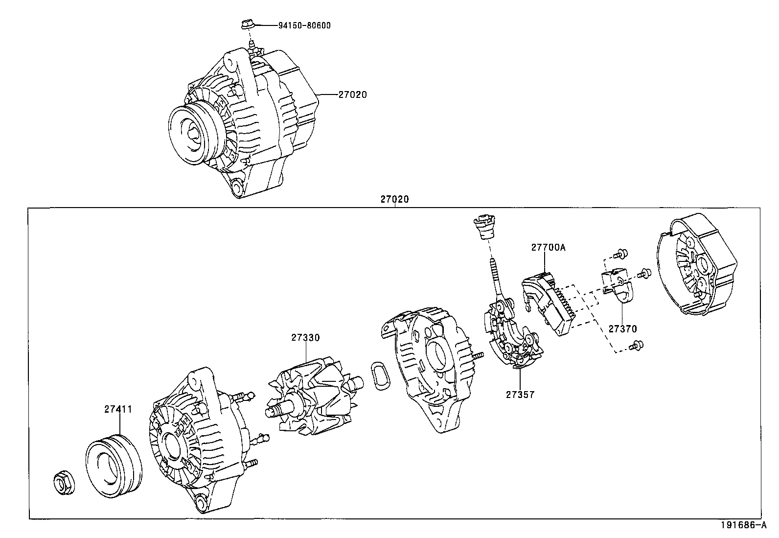  LAND CRUISER 100 105 |  ALTERNATOR