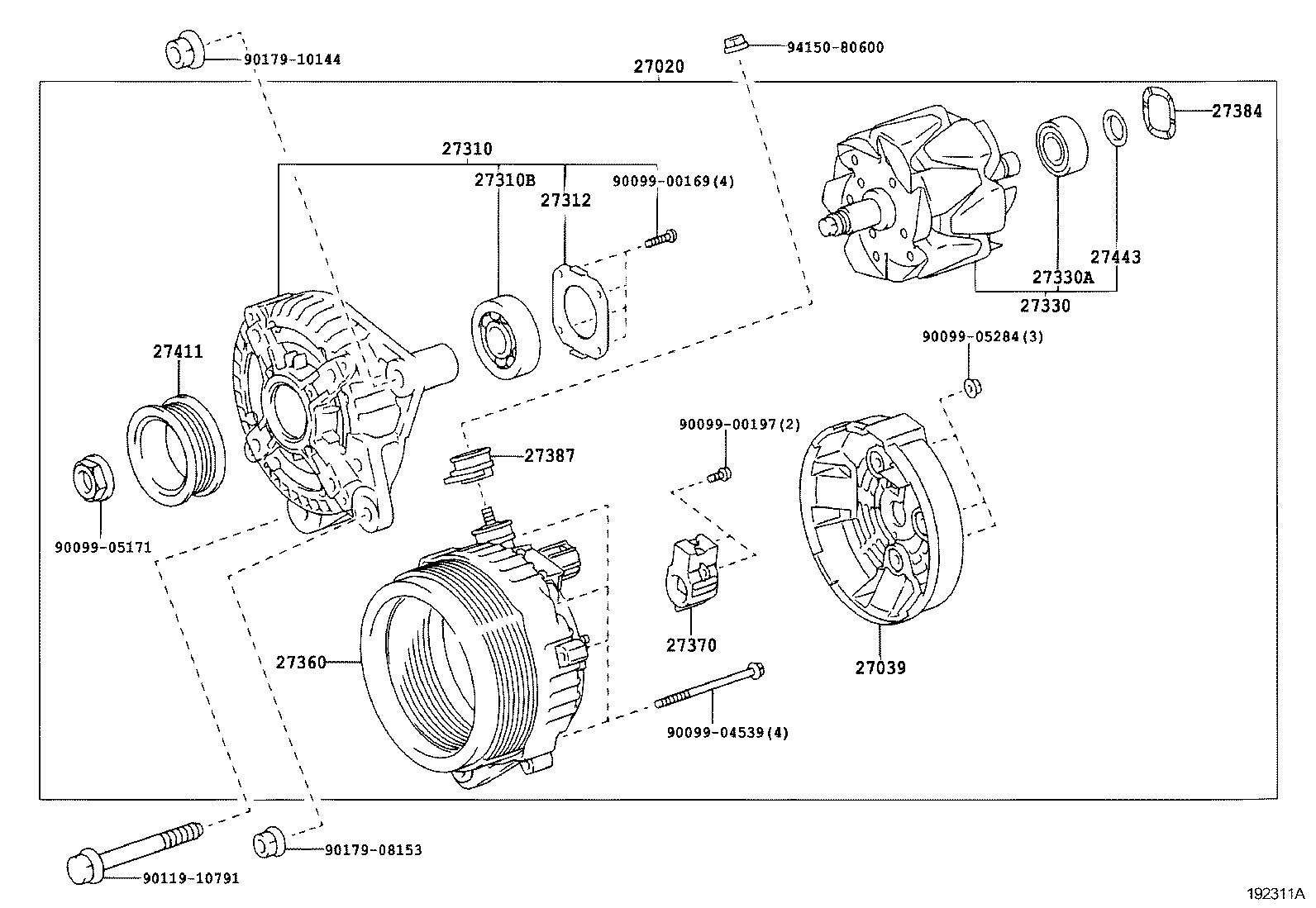  LAND CRUISER 100 105 |  ALTERNATOR