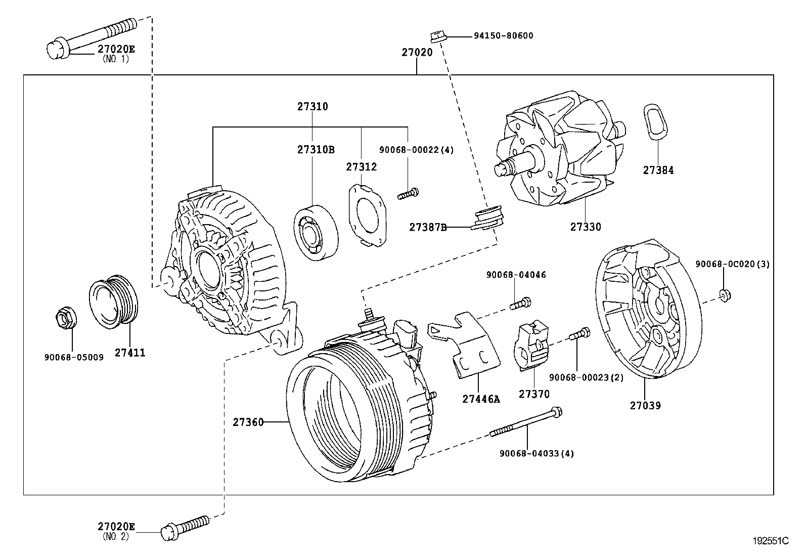  CAMRY AURION HV ARL |  ALTERNATOR