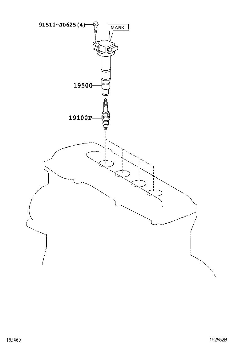  CAMRY AURION HV ARL |  IGNITION COIL SPARK PLUG