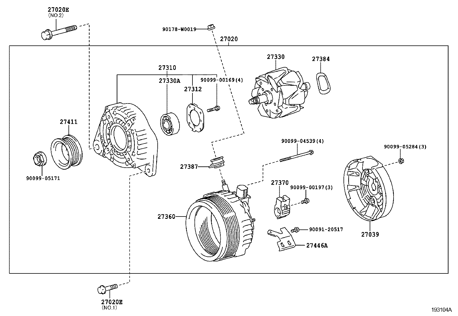  AVENSIS |  ALTERNATOR