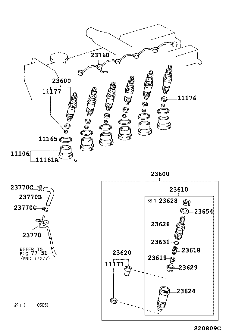  LAND CRUISER 100 105 |  INJECTION NOZZLE