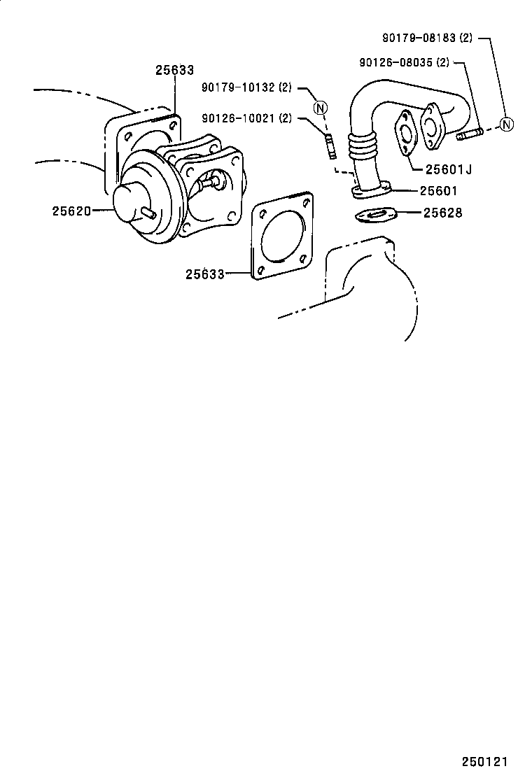  LAND CRUISER 100 105 |  EXHAUST GAS RECIRCULATION SYSTEM