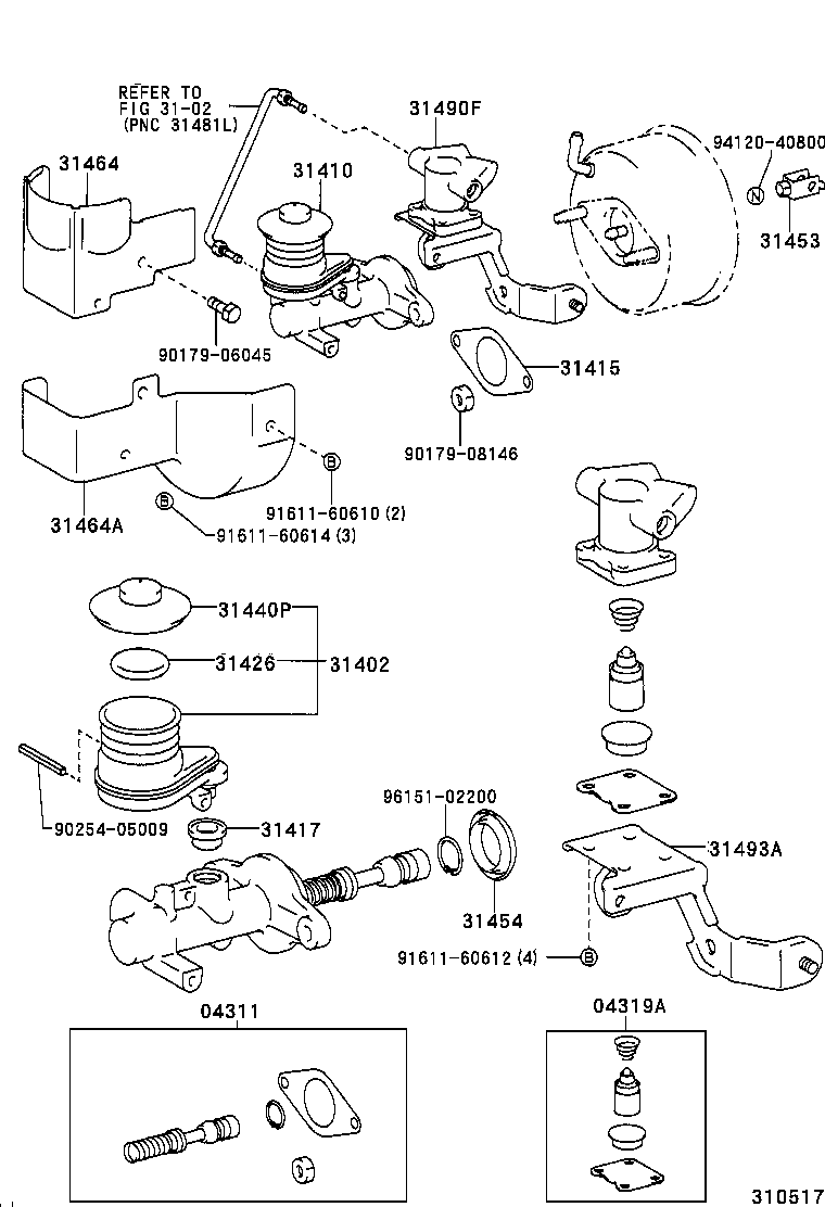 LAND CRUISER 80 |  CLUTCH MASTER CYLINDER