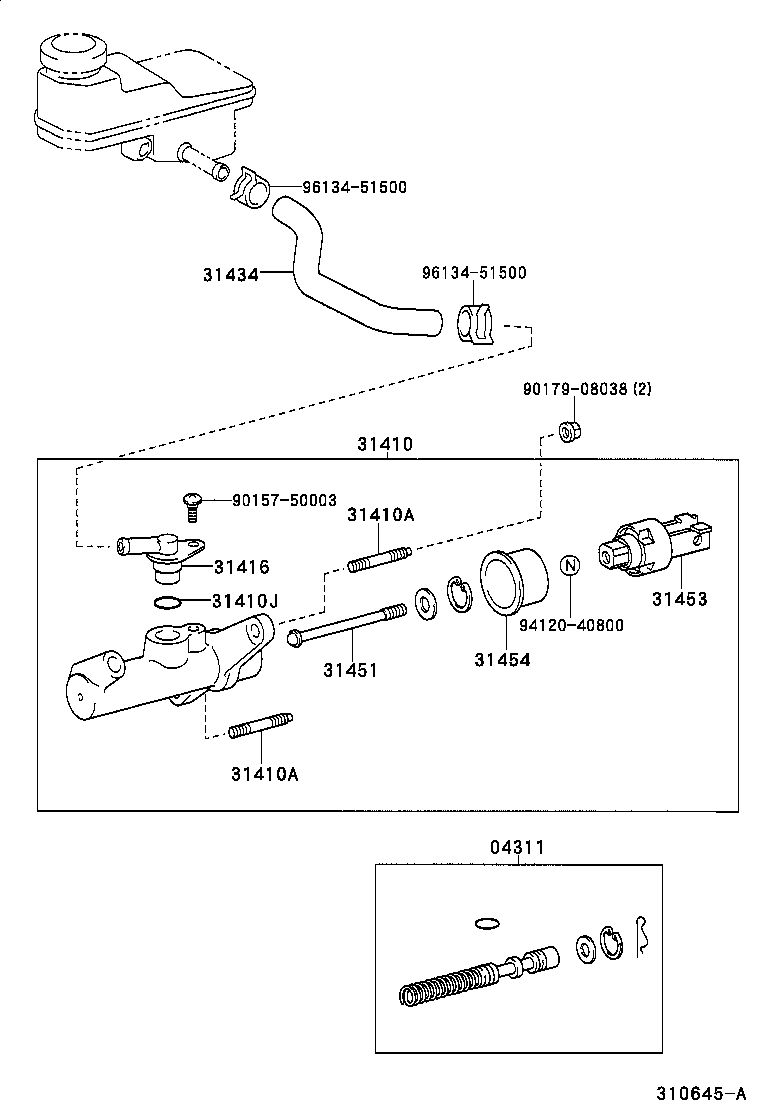  CELICA |  CLUTCH MASTER CYLINDER