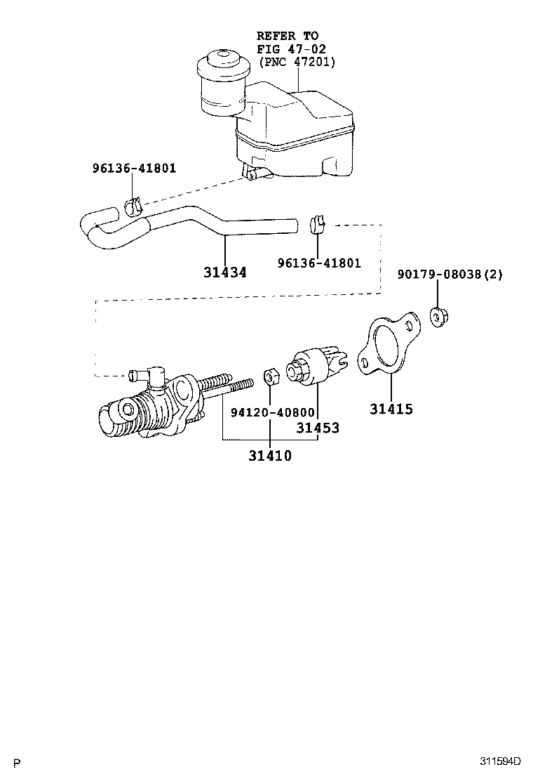  CAMRY AURION HV ARL |  CLUTCH MASTER CYLINDER