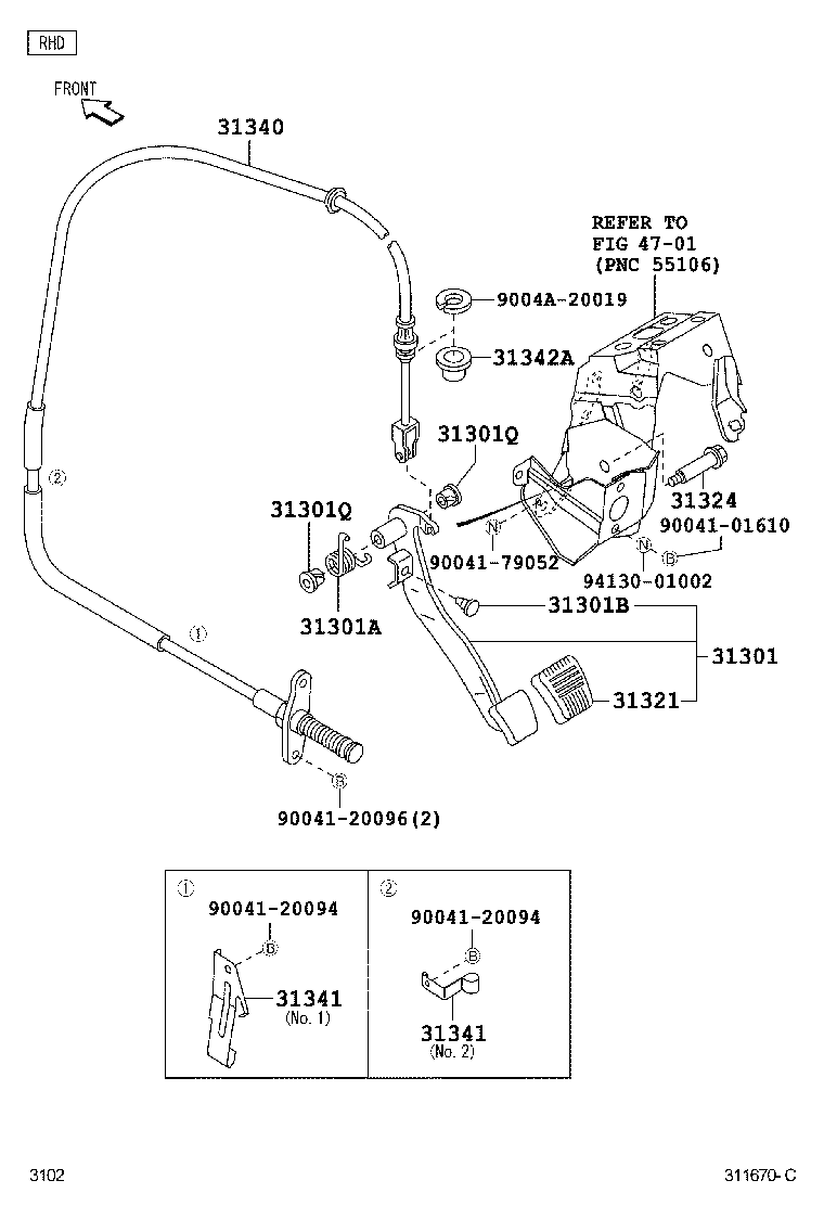  AVANZA |  CLUTCH PEDAL FLEXIBLE HOSE