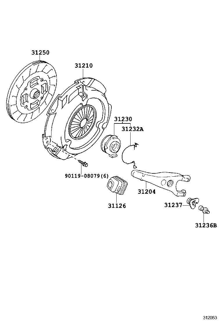  CAMRY AURION HV ARL |  CLUTCH RELEASE FORK