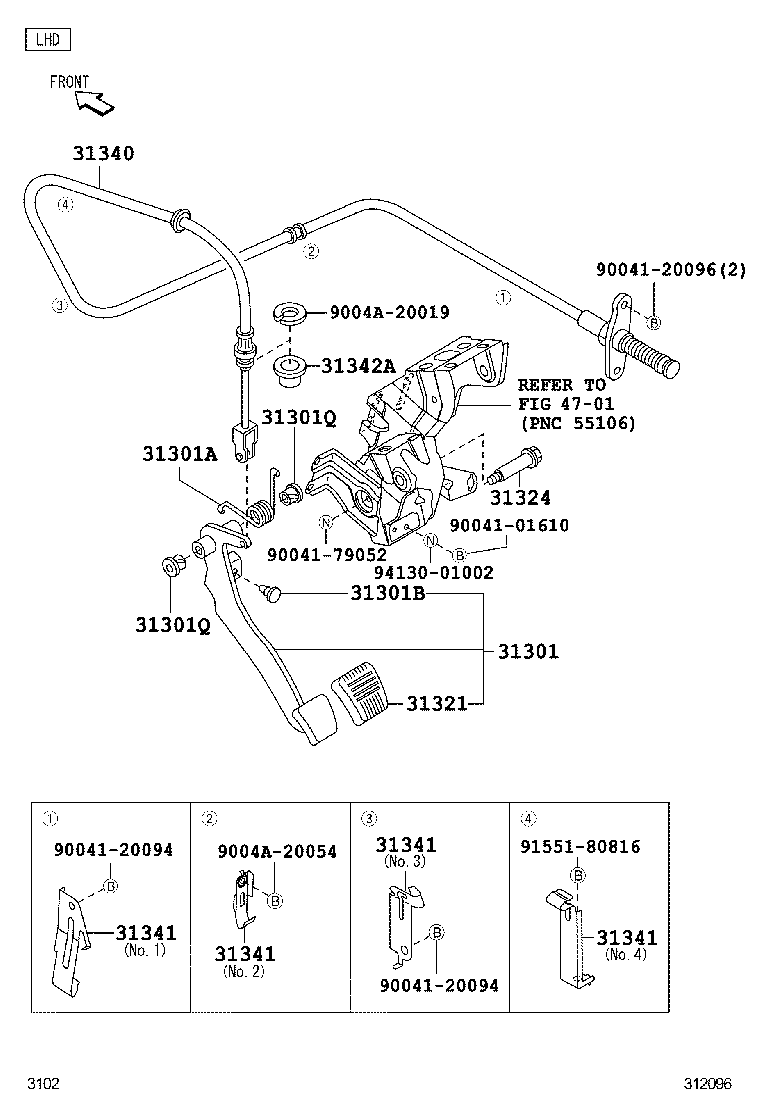  AVANZA |  CLUTCH PEDAL FLEXIBLE HOSE