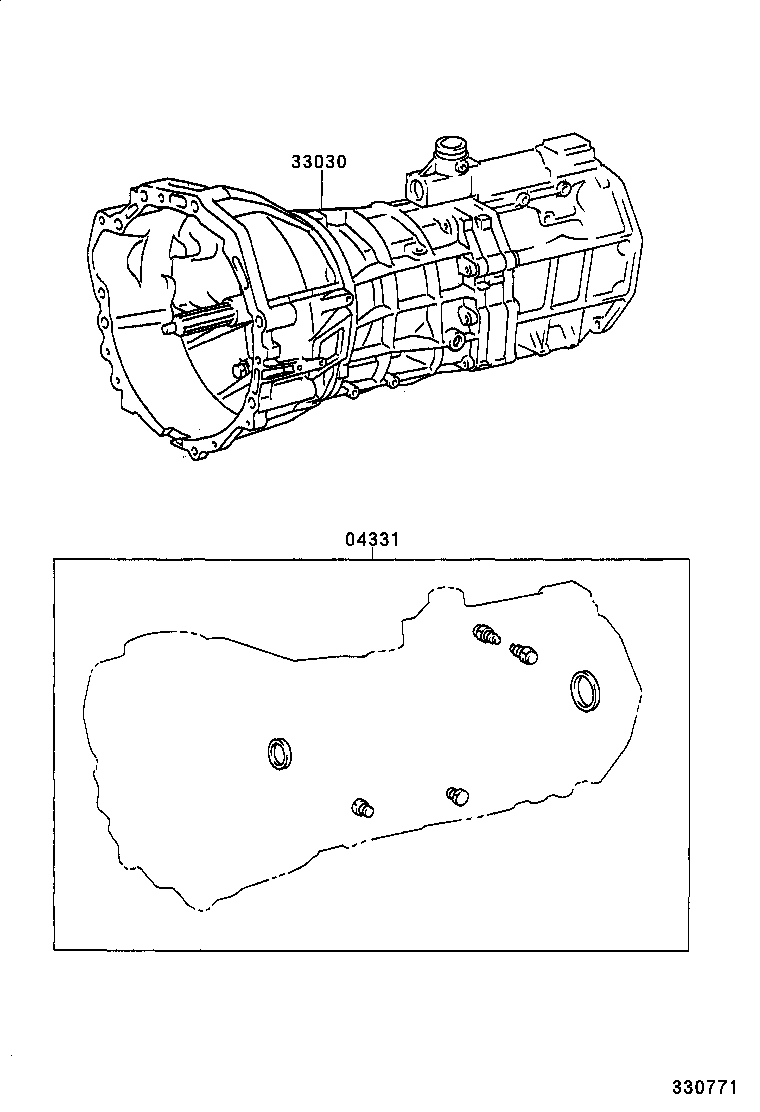  LAND CRUISER 100 105 |  TRANSAXLE OR TRANSMISSION ASSY GASKET KIT MTM