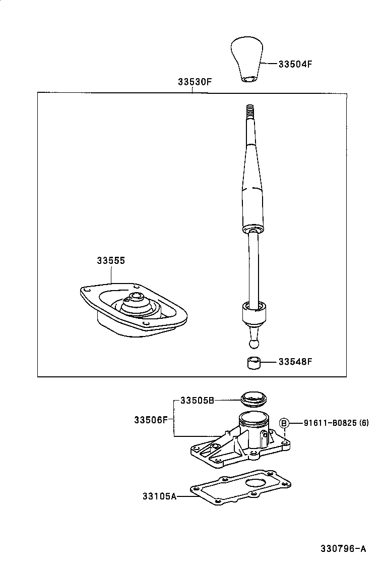  LAND CRUISER 100 105 |  SHIFT LEVER RETAINER