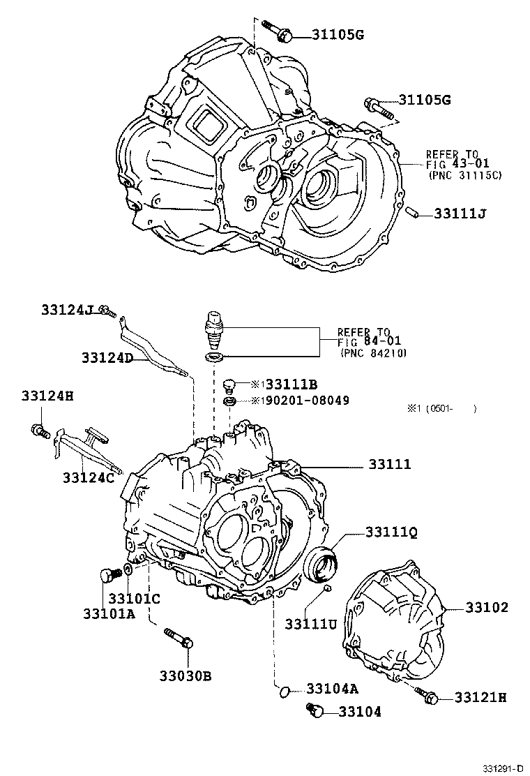  RAV4 |  CLUTCH HOUSING TRANSMISSION CASE MTM
