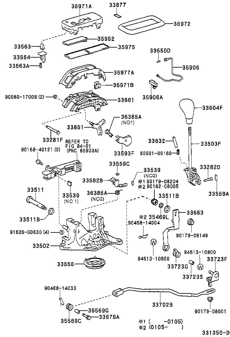  LS430 |  SHIFT LEVER RETAINER