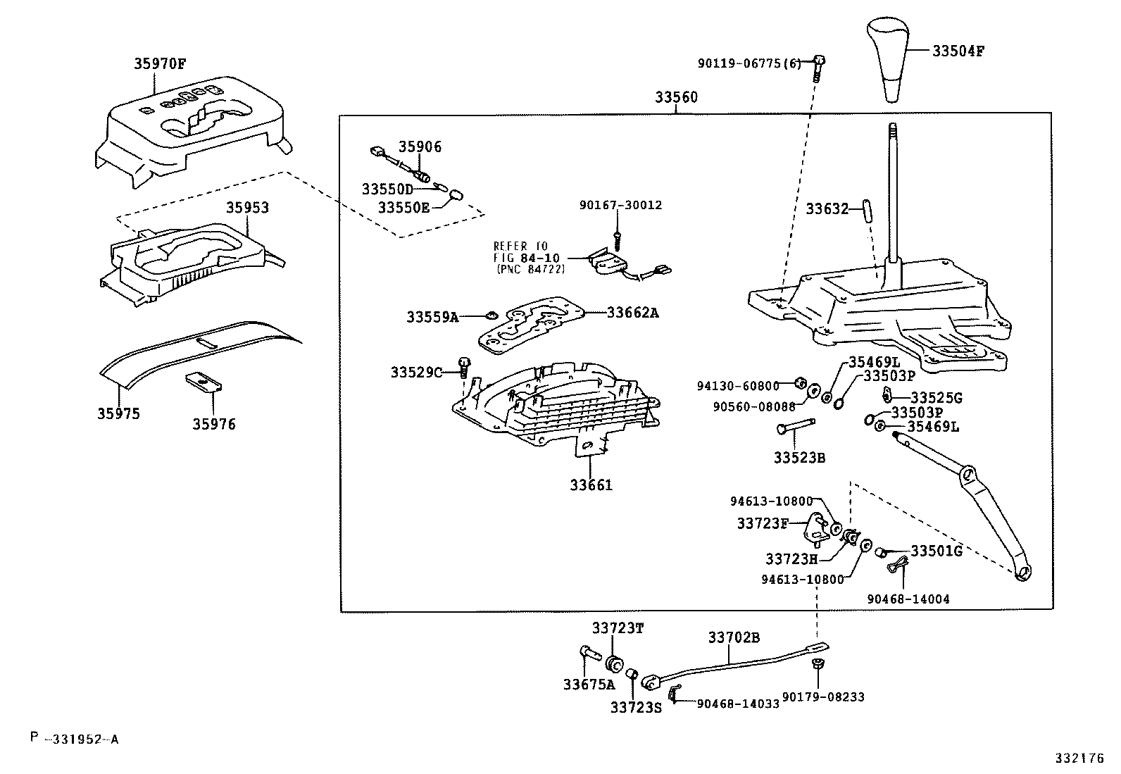 LAND CRUISER 100 105 |  SHIFT LEVER RETAINER