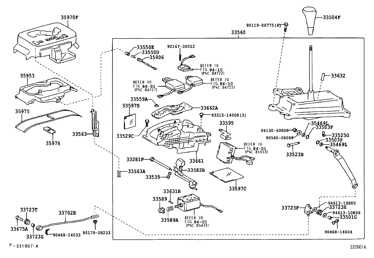  LX470 |  SHIFT LEVER RETAINER