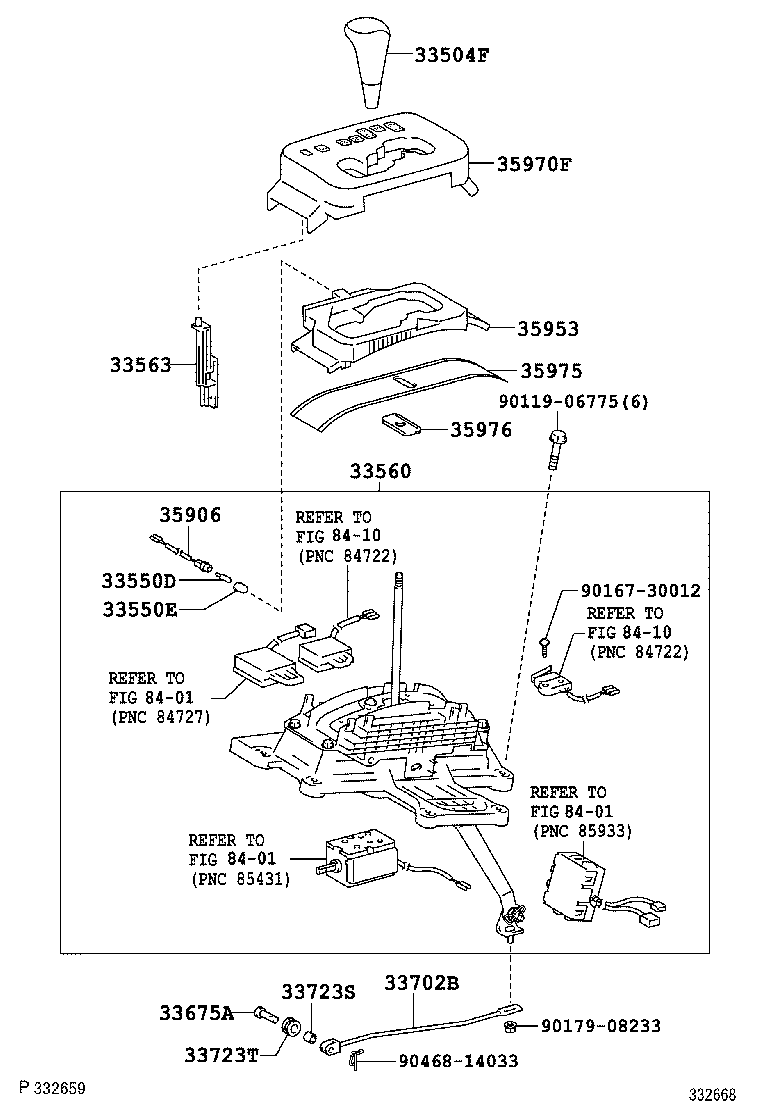  LAND CRUISER 100 105 |  SHIFT LEVER RETAINER
