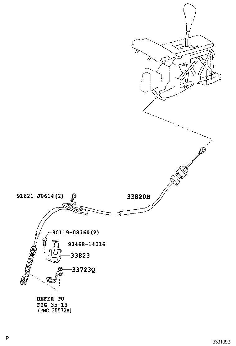  CAMRY AURION HV ARL |  SHIFT LEVER RETAINER
